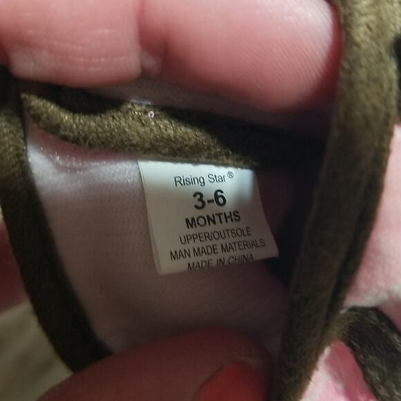 Rising Star Baby Brown and Pink Cowgirl Boots - Picture 4 of 4